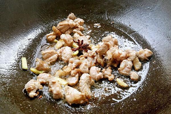 豆角炒肉的做法图解3