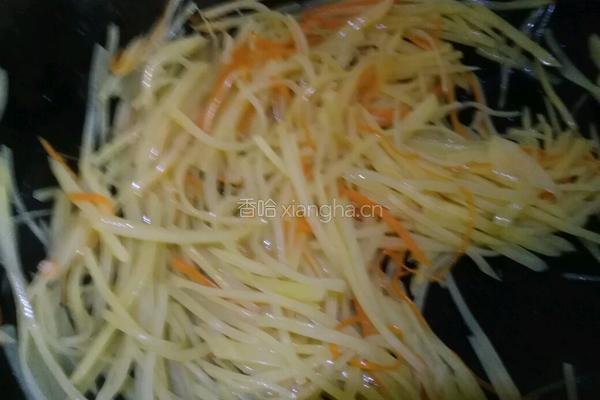 蒜香土豆丝的做法图解4