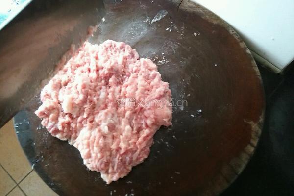 头菜叶蒸肉饼的做法图解2