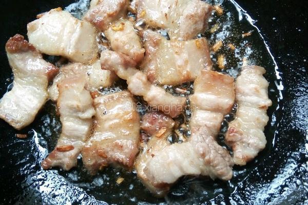 五花肉炒香干的做法图解4