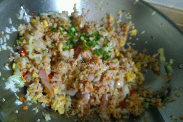 多彩的蛋炒饭的做法图解5