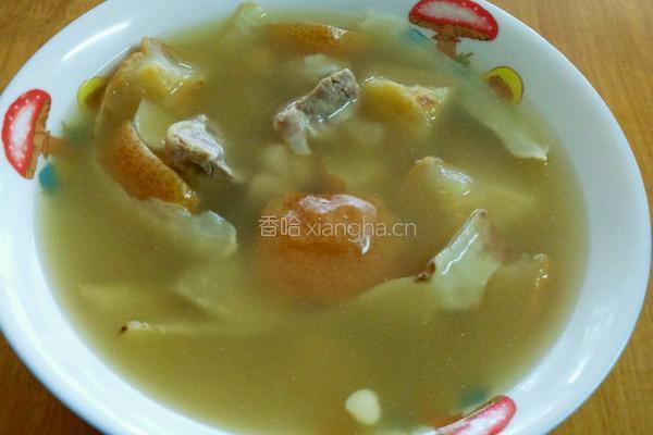 无花果雪梨瘦肉汤的做法图解8