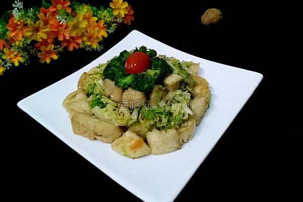 卷心菜炒馒头块的做法图解9