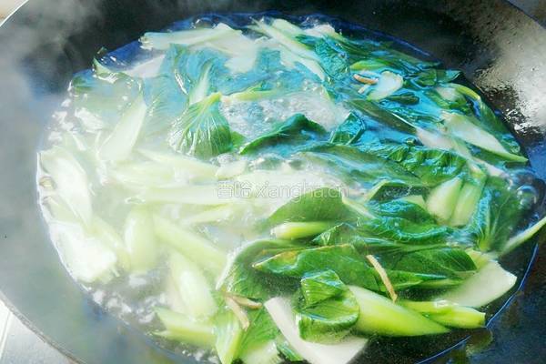 青菜豆腐汤的做法图解6