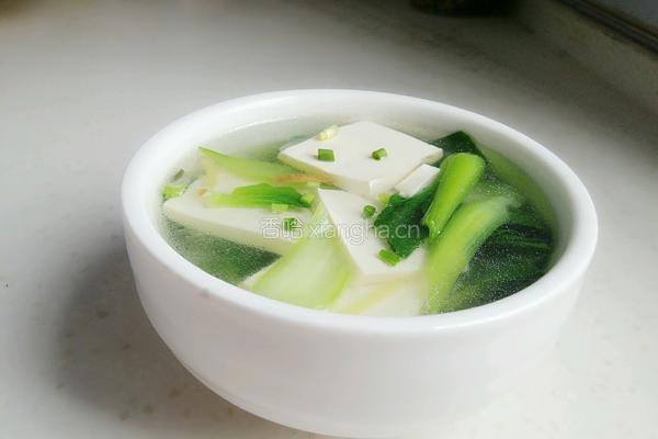 青菜豆腐汤的做法图解8