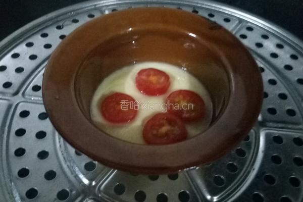 圣女果蒸蛋的做法图解7