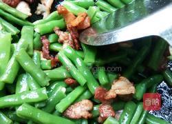 五花肉炒四季豆的做法图解4
