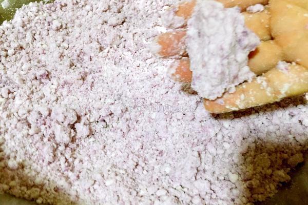 紫薯桂花米松糕的做法图解3