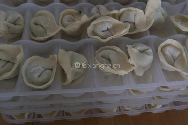 韭菜元宝饺子的做法图解5