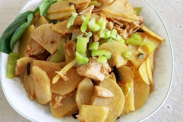 土豆炒鸡肉的做法图解9