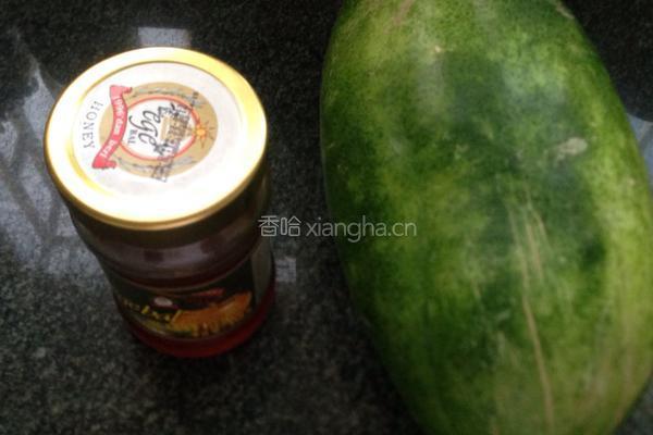 快手菜 蜂蜜冬瓜汁的做法图解1