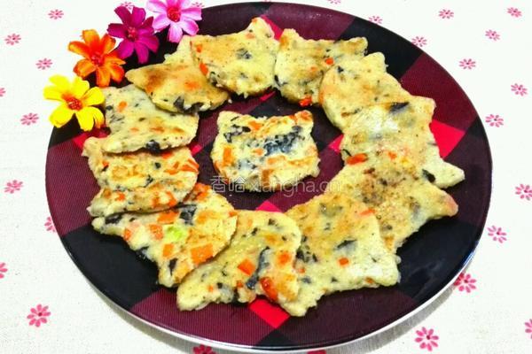 胡萝卜木耳鸡蛋饼的做法图解9