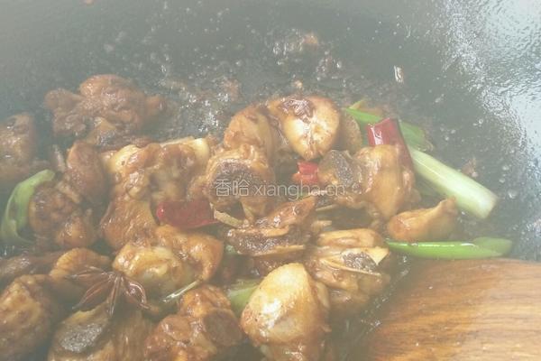香菇烧鸡腿的做法图解5