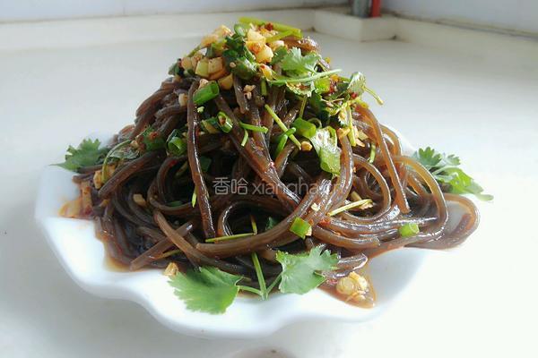 凉拌蕨根粉的做法图解7