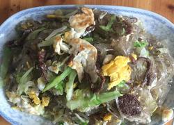 牛肉鸡蛋炒地瓜粉丝