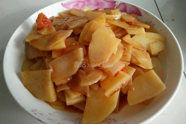 西红柿炒土豆片的做法图解3