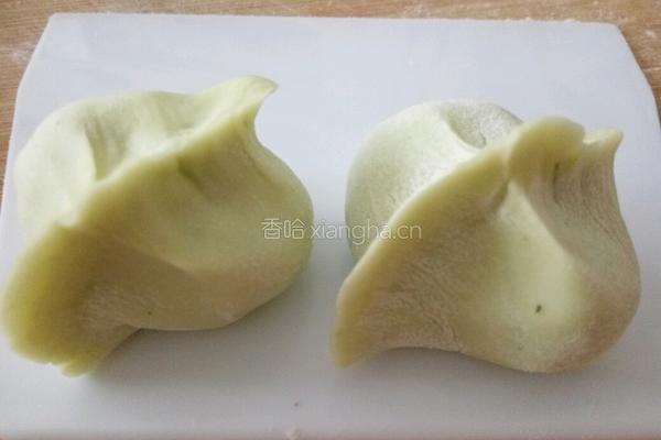 彩色香菇素水饺的做法图解8