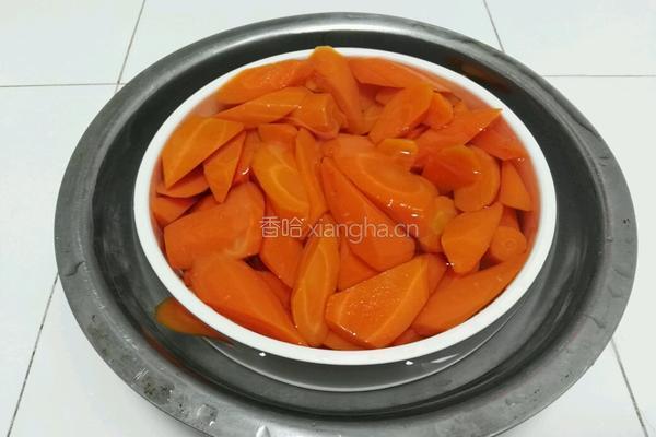 蜜汁胡萝卜的做法图解4