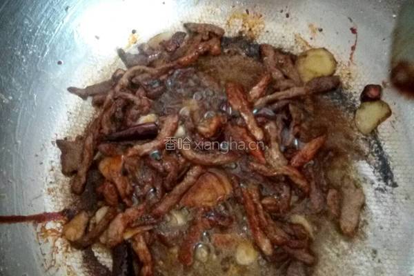 肉炒大蒜的做法图解3