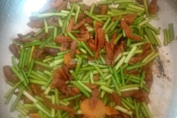 肉炒蒜苔的做法图解6