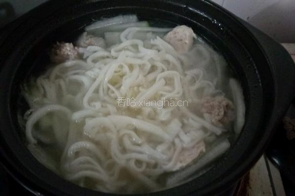 冬瓜丸子汤粉的做法图解7