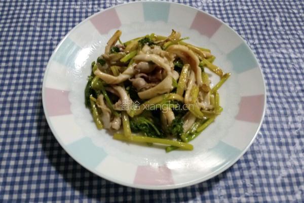 芹菜炒干鱿的做法图解11