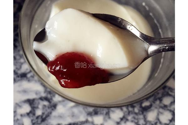 草莓酱双皮奶的做法图解6