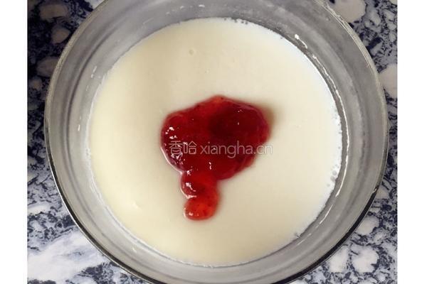 草莓酱双皮奶的做法图解5