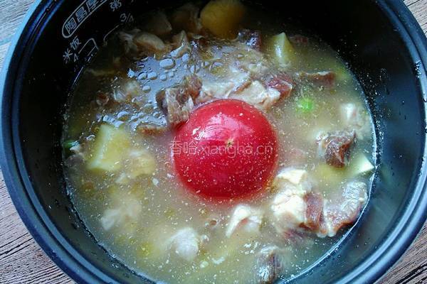 番茄牛腩焖米饭的做法图解9