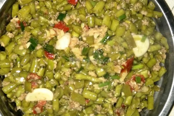自制酸豆角小炒肉末的做法图解6
