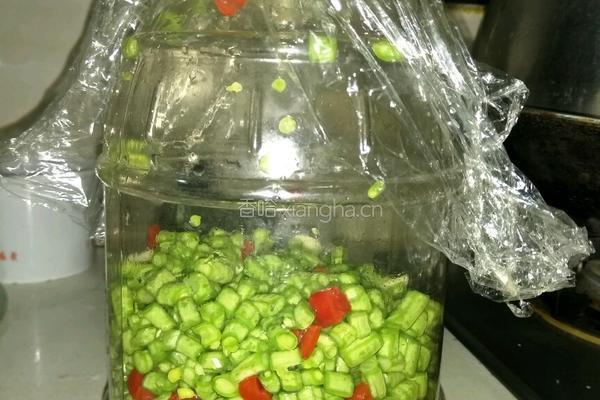 自制酸豆角小炒肉末的做法图解3