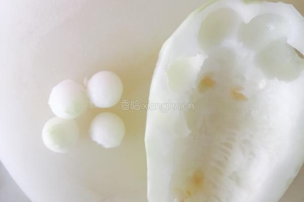 浇汁冬瓜球的做法图解4
