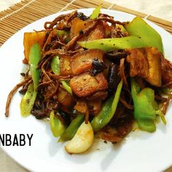 豉香茶树菇回锅肉的做法[图]