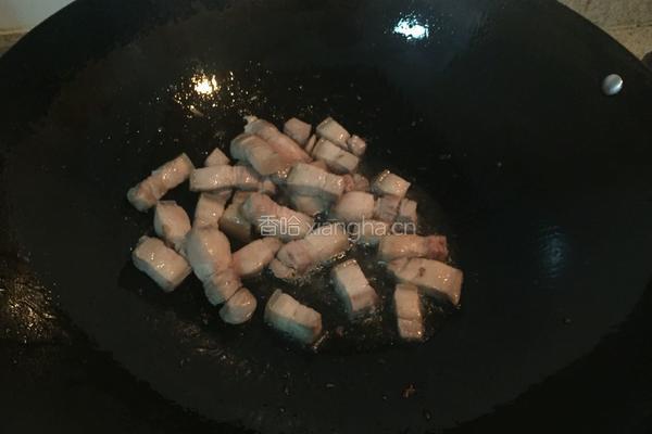 高笋腐乳红烧肉的做法图解2
