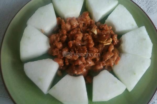 肉末蒸冬瓜的做法图解5