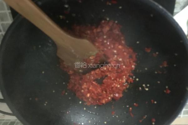 红椒炒毛豆肉末的做法图解8