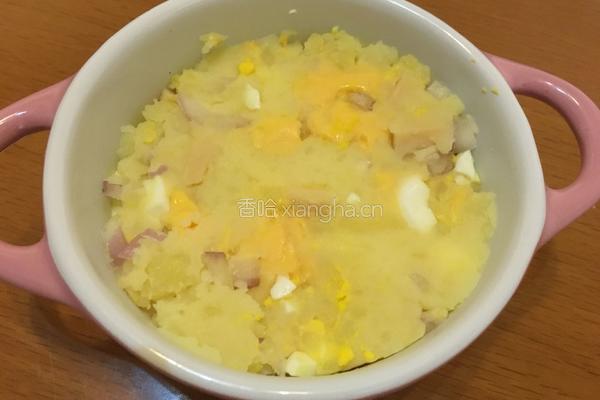 火腿芝士焗土豆的做法图解6