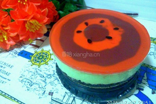 彩虹慕斯蛋糕(6寸)的做法图解13