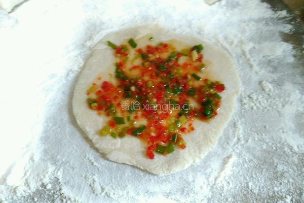 辣椒葱油饼的做法图解6