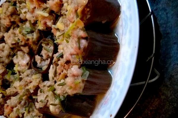 茄子酿肉的做法图解12