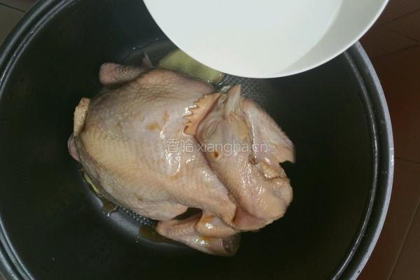 电饭锅蒸全鸡的做法图解12