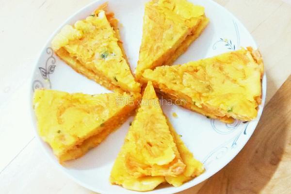 香煎胡萝卜丝饼的做法图解7