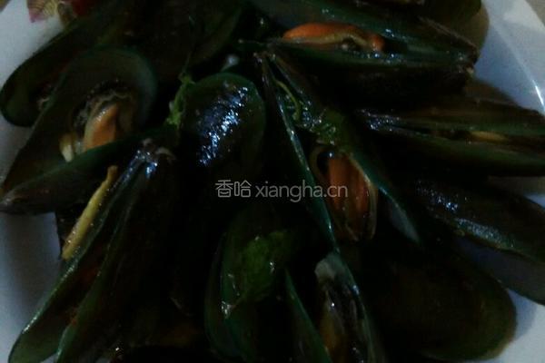 炒淡菜的做法图解4