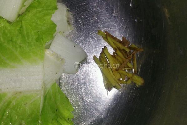 青菜豆腐汤的做法图解2