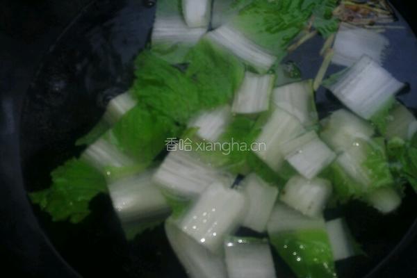 青菜豆腐汤的做法图解4