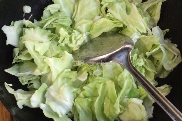辣炒包菜的做法图解4
