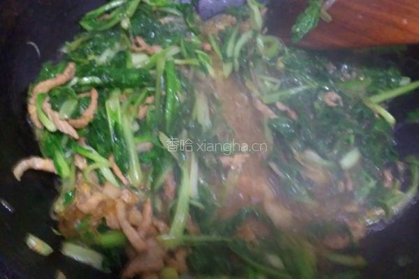 肉丝粉丝小白菜的做法图解8