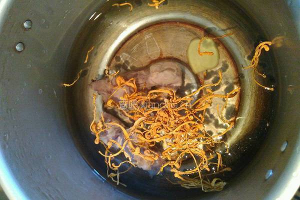 虫草花黄瓜肉骨头汤的做法图解1