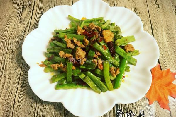 干煸四季豆肉末的做法图解10