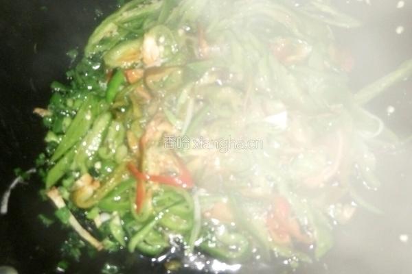 青椒葫芦丝的做法图解5
